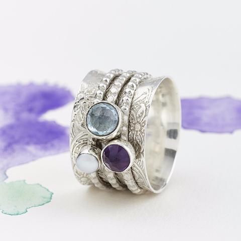 Bagues en Argent Vintage avec Pierres