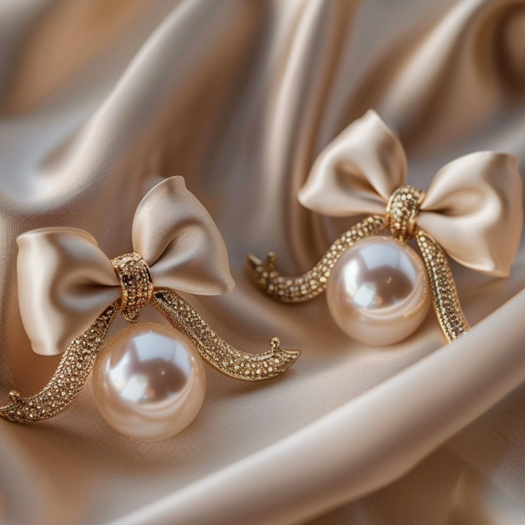 Boucles d'oreilles en perles en forme de papillon