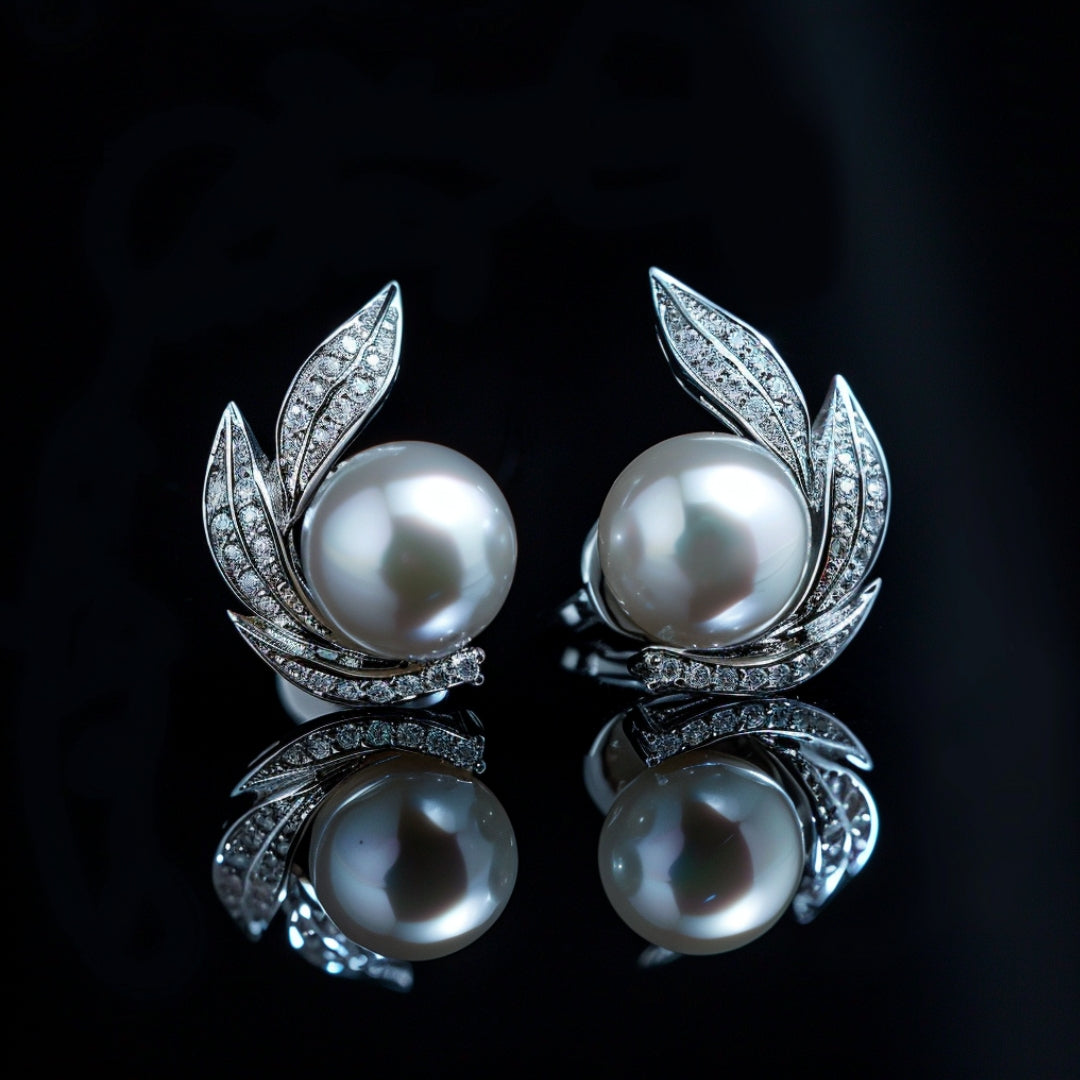 Boucles d'oreilles en argent Bright Pearl