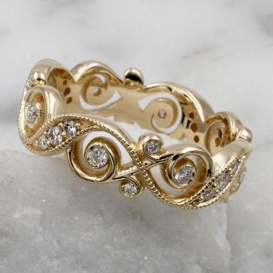 Bague en zirconia vintage Prifddinas