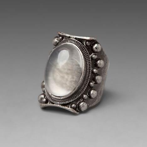 Bague en cristal de pierre de lune vintage