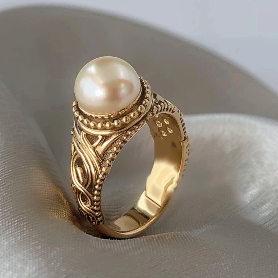 Bague en perle d'or