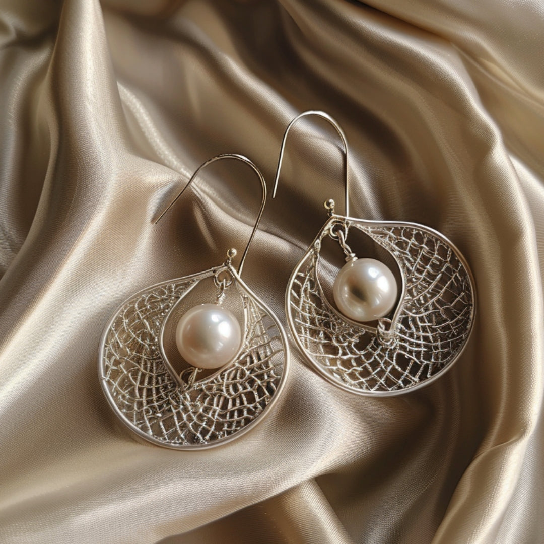 Boucles d'oreilles en perle creuse
