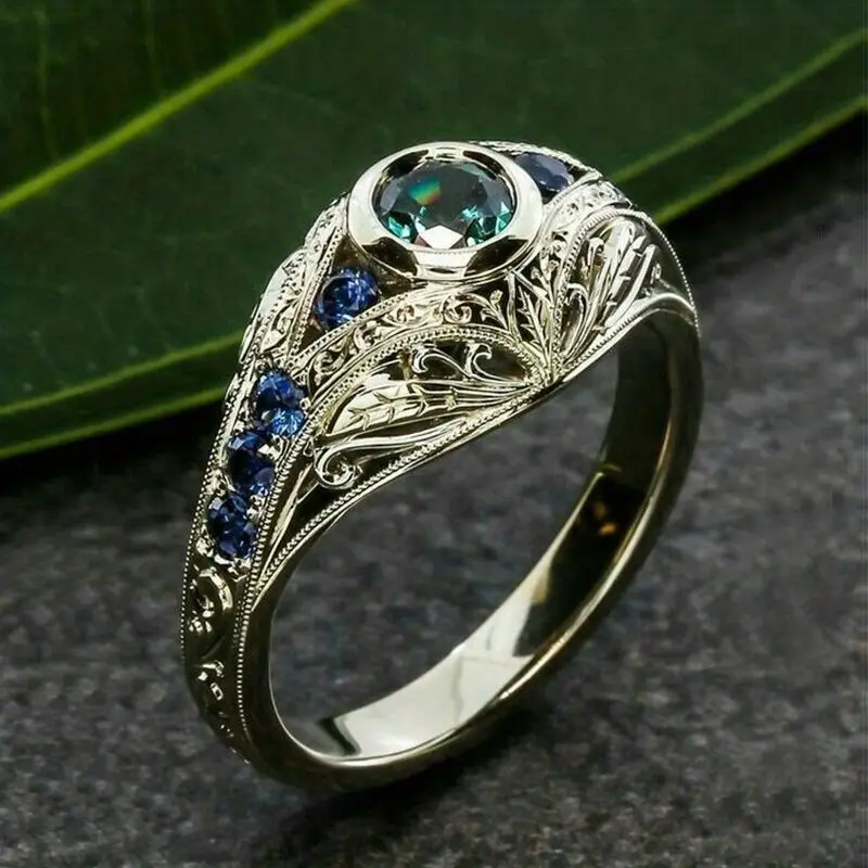 Bague en argent Blue Hollow