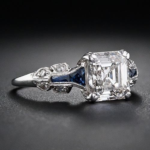 Bijoux vintage bleu et argent brillant