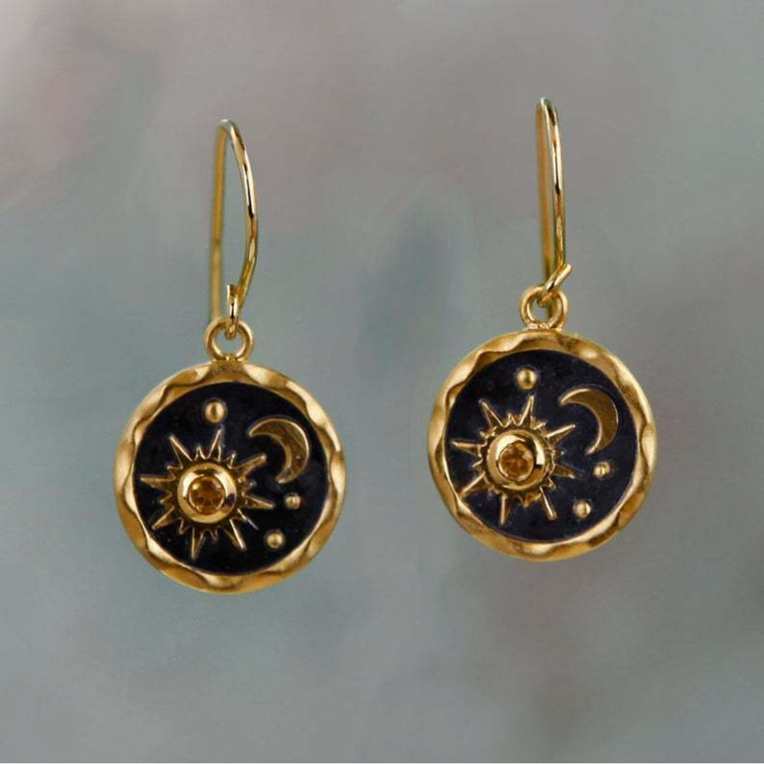 Boucles d'oreilles Sun & Moon Boho