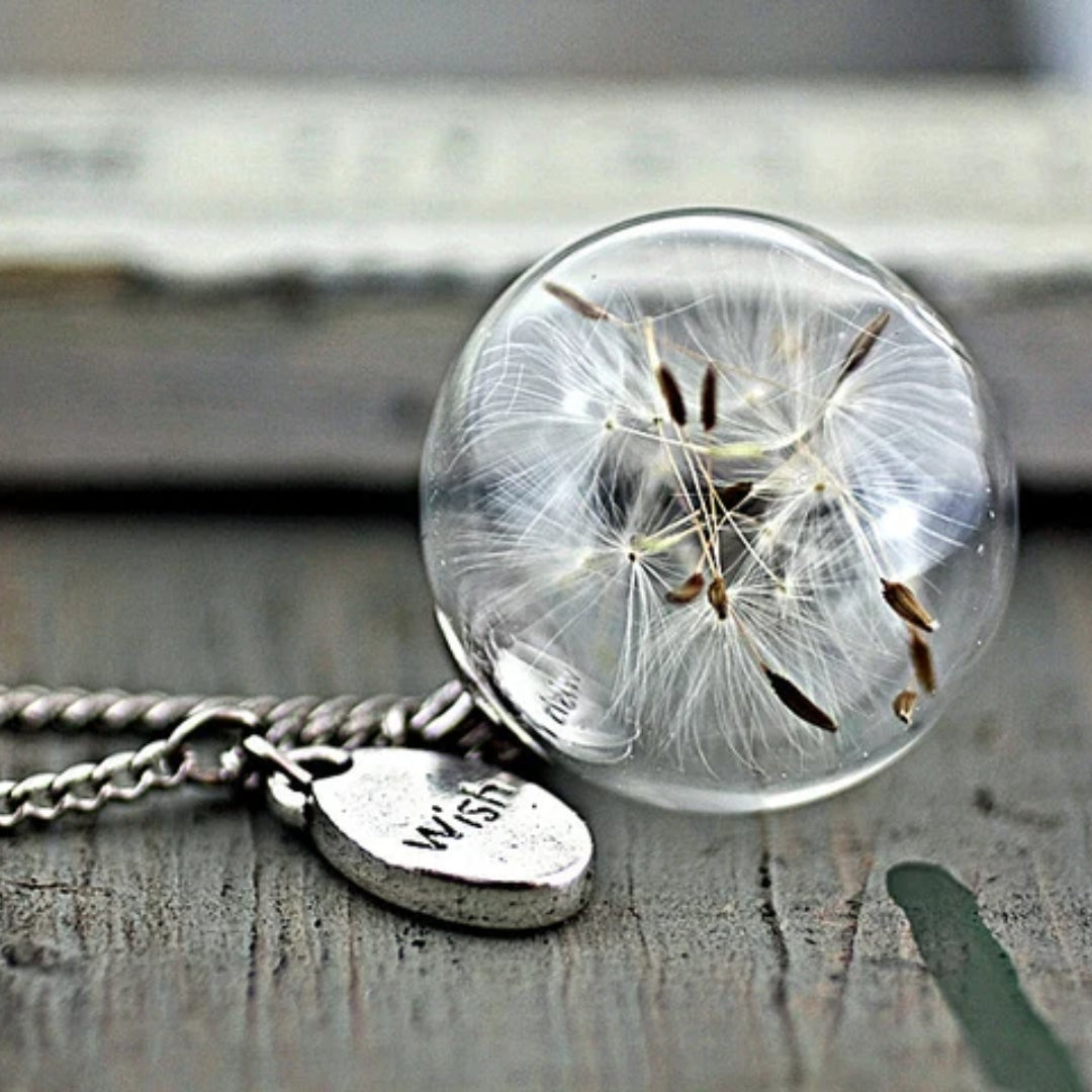 Collier Vintage Souhait de Pissenlit