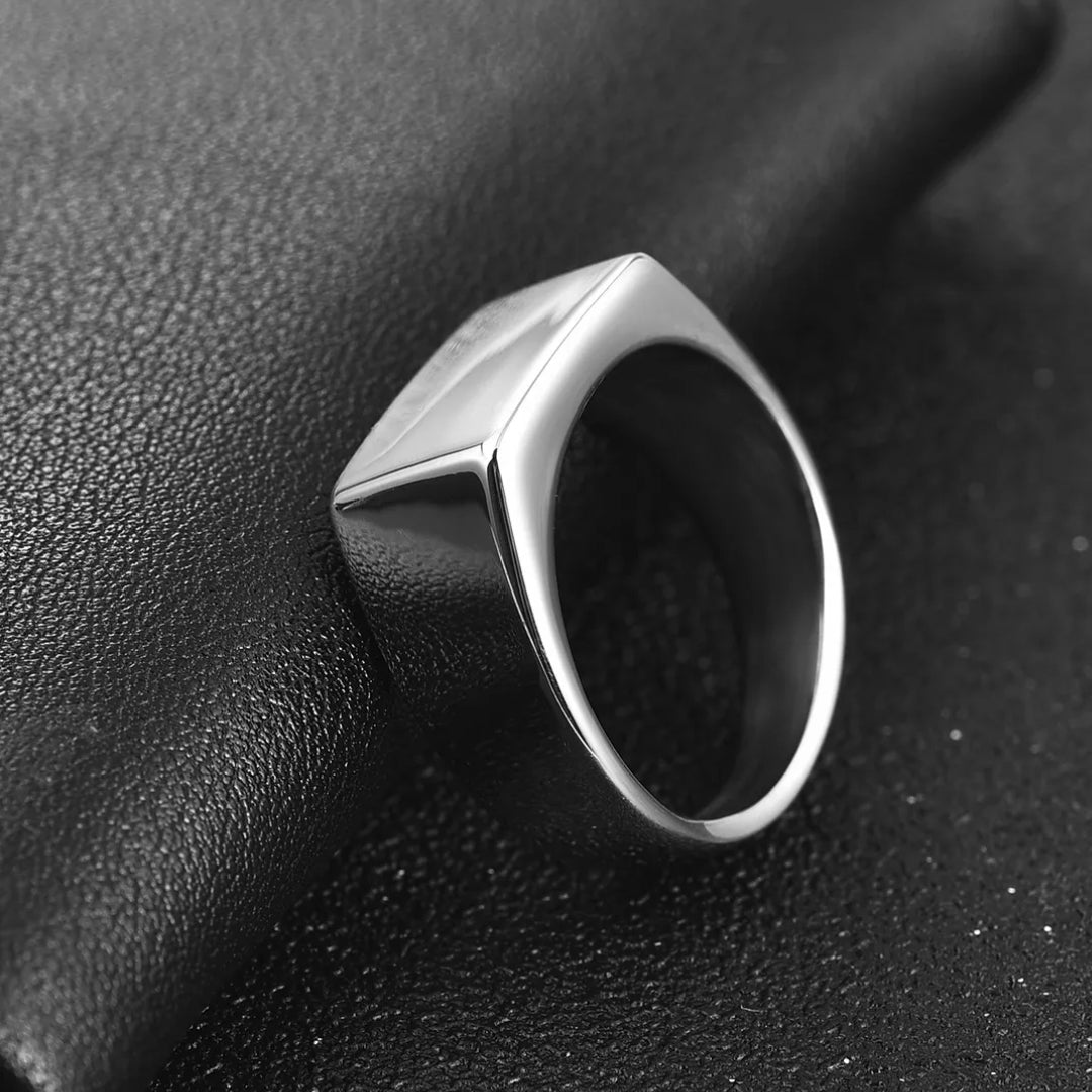 Bague épaisse vintage en argent