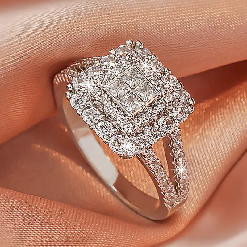 Bague Cubique Bright Argent
