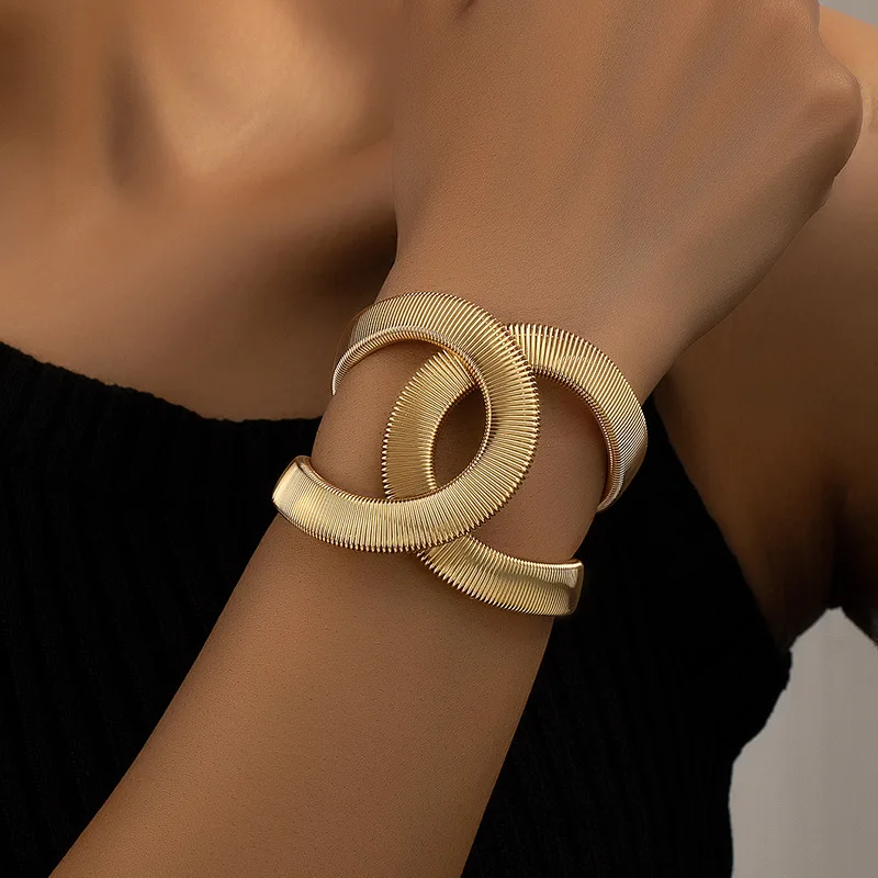 Bracelet Double Or Élégant