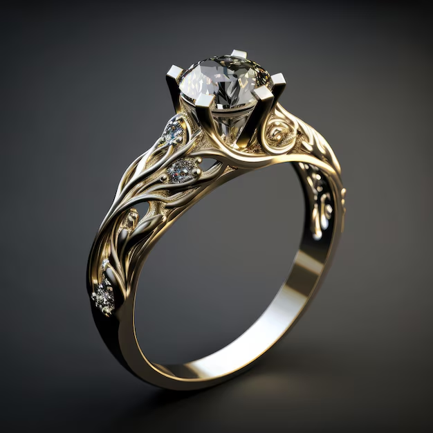 Anneau Élégant Exotique en Zircone