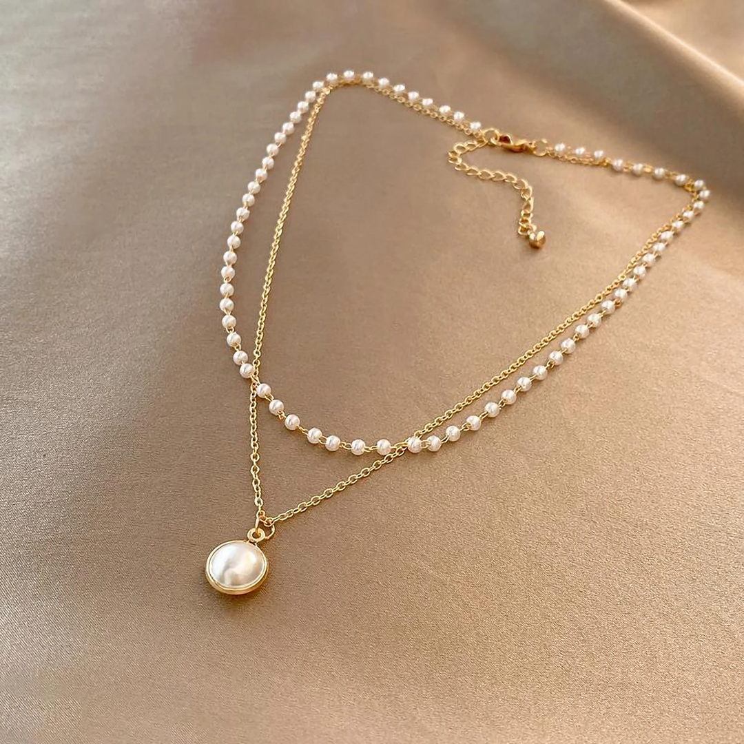Collier en Perles Élégant Fait Main
