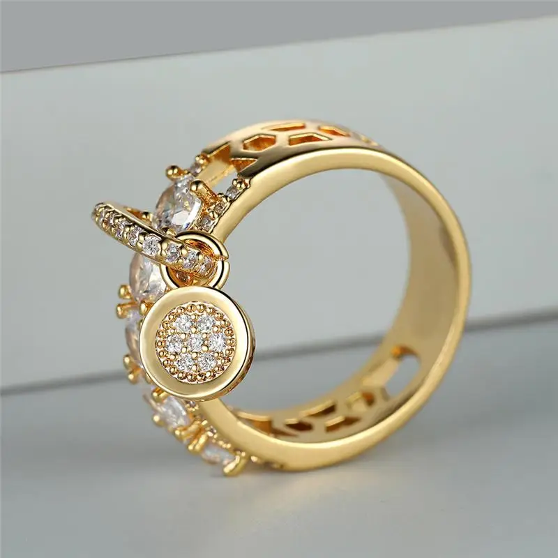 Anneau creux Charms d'Or