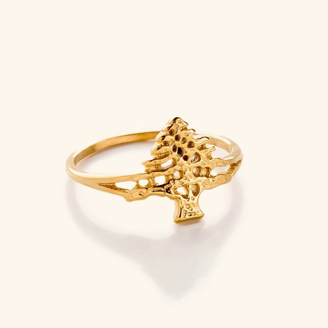 Bague Éternel Émeraude Dorée
