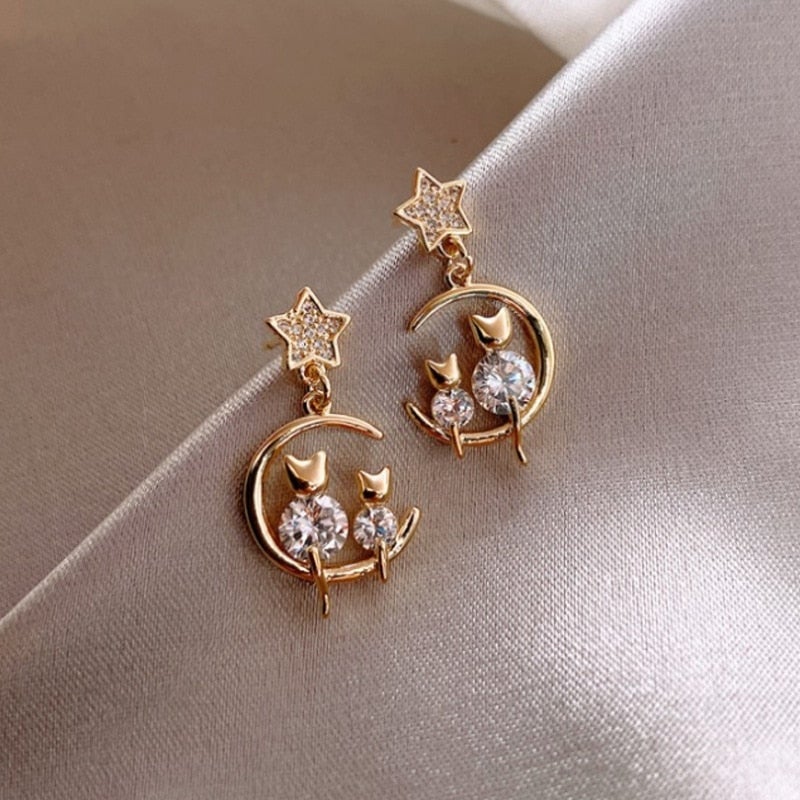 Kit de luxe pour famille de chatons Boucles d'oreilles incrustées d'Ironite