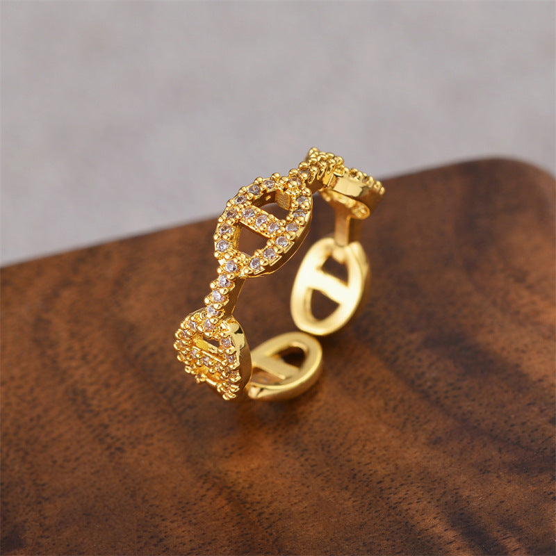 Bague Chaîne Bright Or
