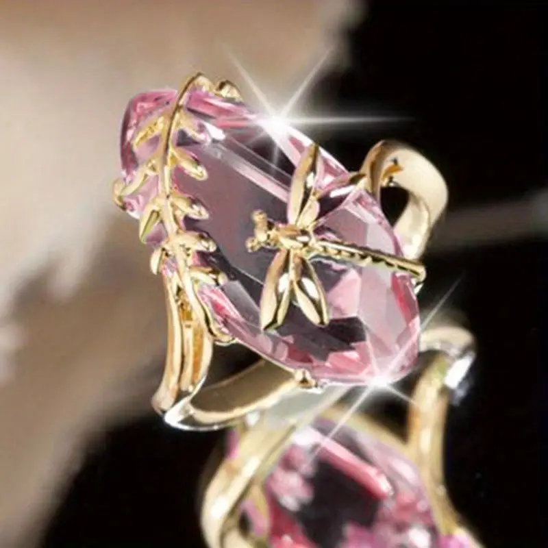 Bague en cristal rose