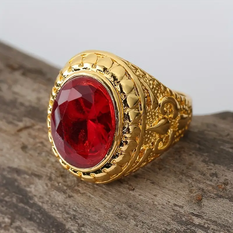 Bague Rouge en Or