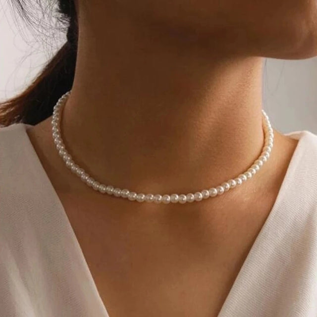 Collier de perles en argent