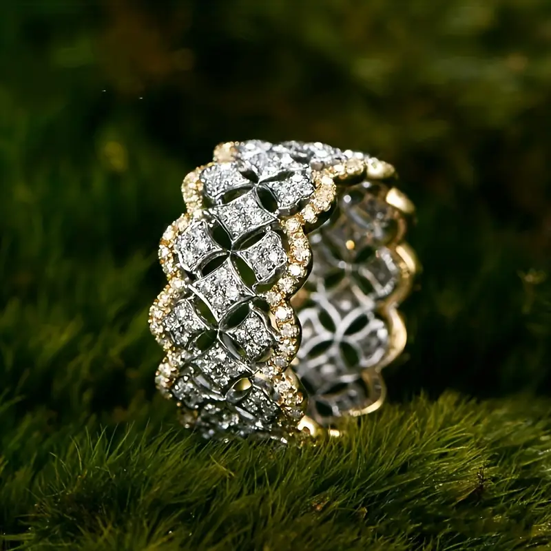 Bague en Or et Argent Sparkling Hollow