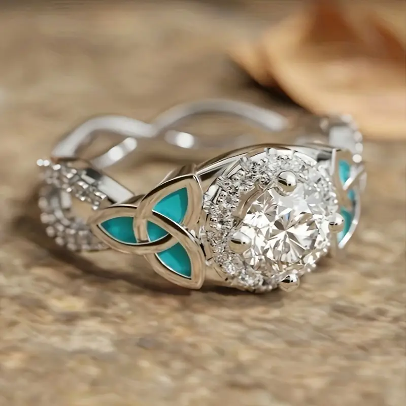 Anneau en argent brilliance turquoise