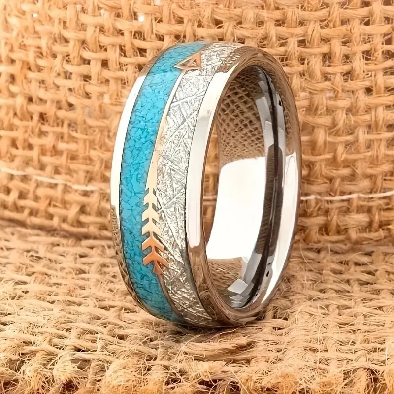 Bague en argent émaillée vintage