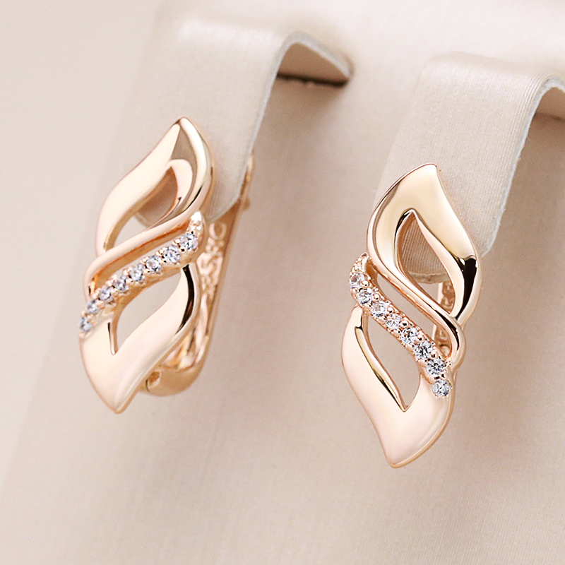 Boucles d'oreilles élégantes en or