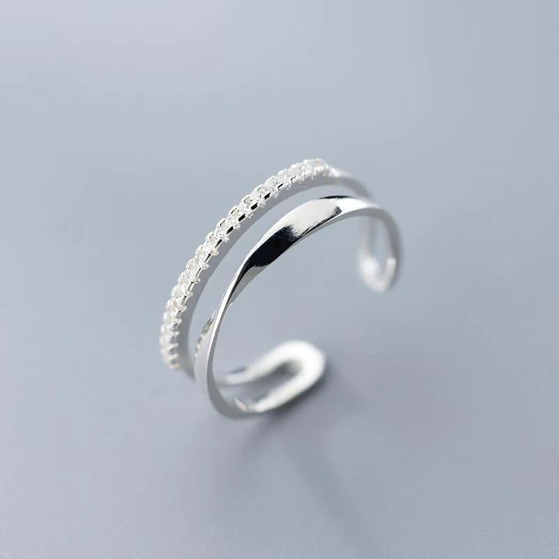Bague Vintage en Argent et Zirconium