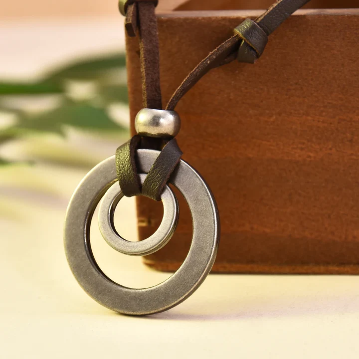 Collier Vintage en Cercles en Argent