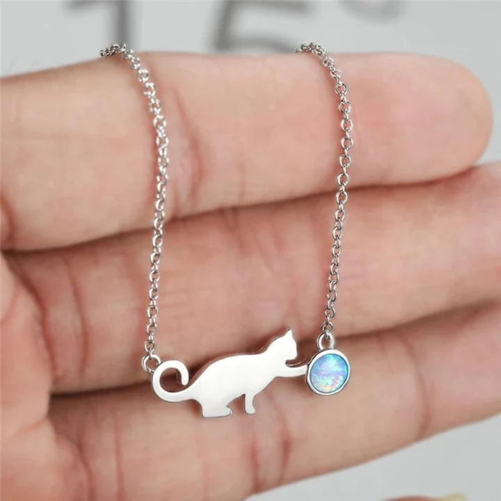 Collier Vintage avec Chaton