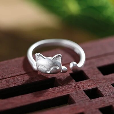 Bague Kitty en argent vintage