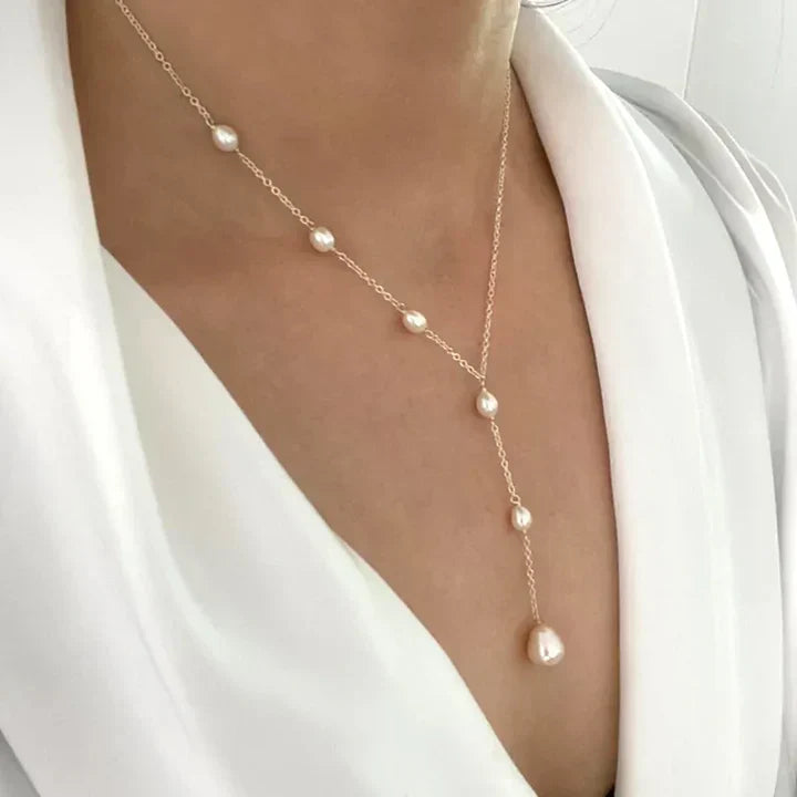 Collier en Perles Vintage avec Pendant