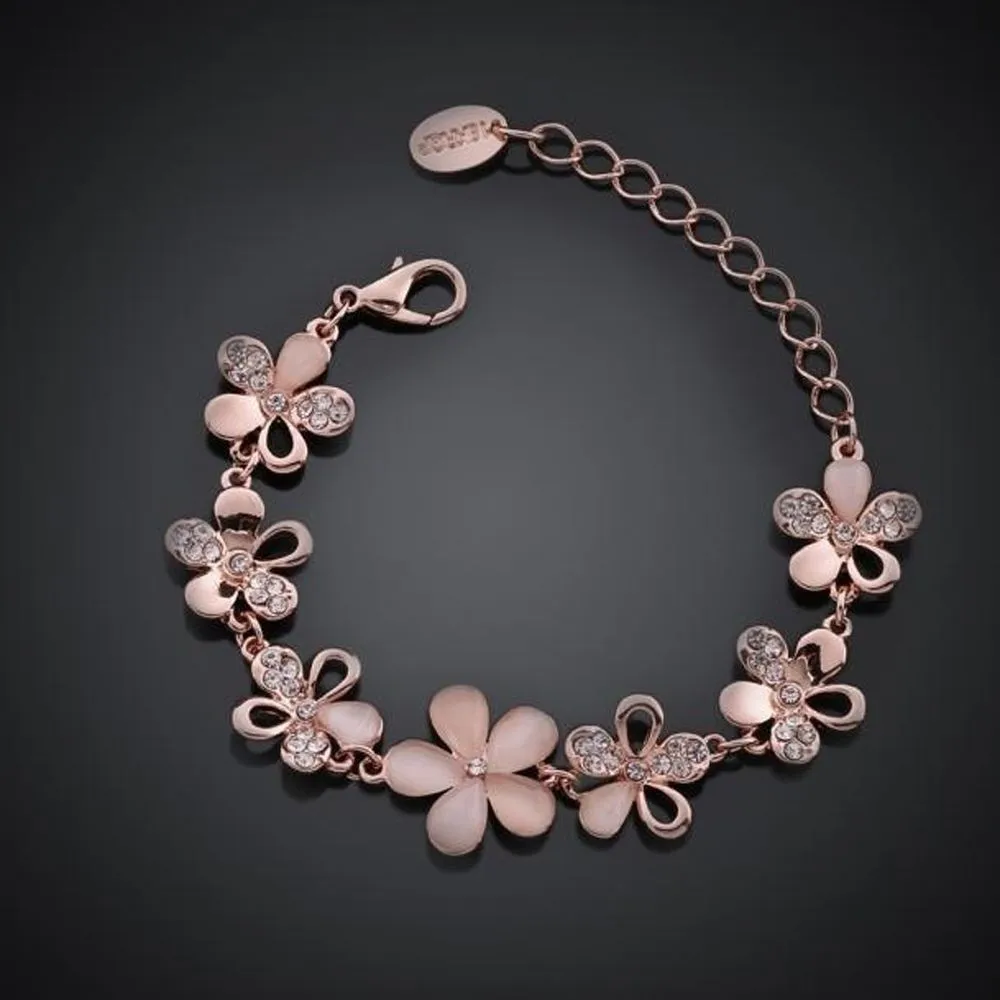 Bracelet Vintage Rose Fleurs