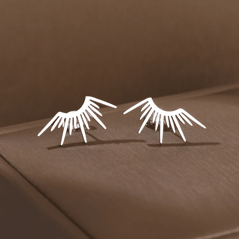 Boucles d'oreilles argentées élégantes et stylées
