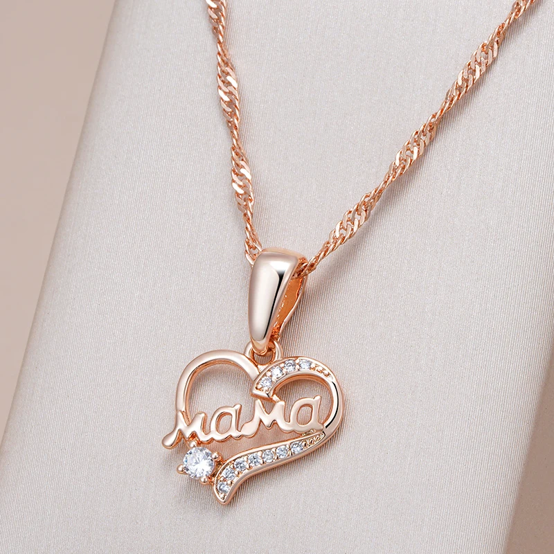 Collier Élégant d'Amour Familial