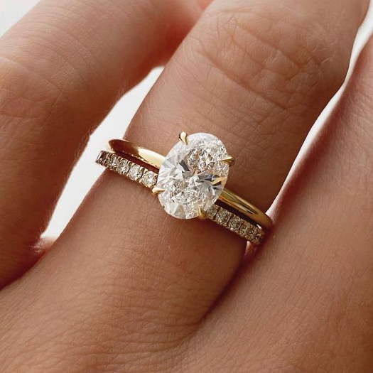 Ensemble de bagues en zirconium vintage élégant