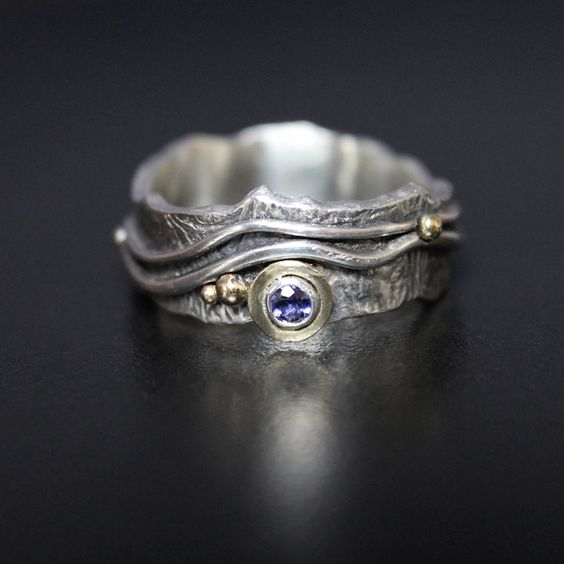 Bague Vintage en argent et zirconium