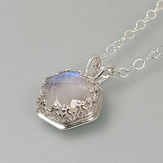 Collier en Cristal Blanc Vintage