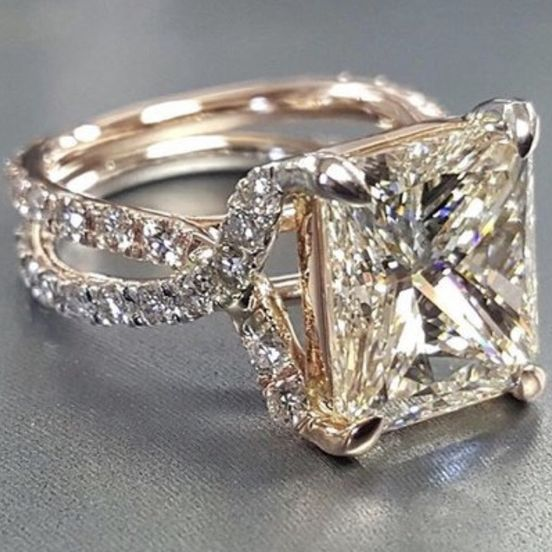 Bague en verre vintage