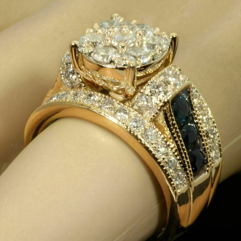 Bague Brillante en Crystal Vintage