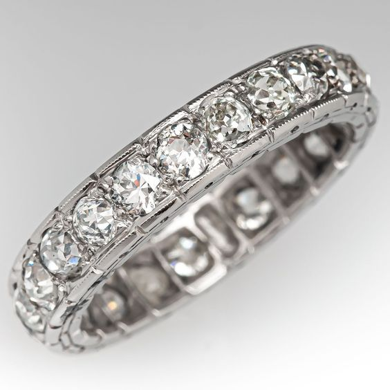 Bague en argent vintage classique en zirconium