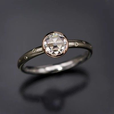 Bague boule de cristal vintage