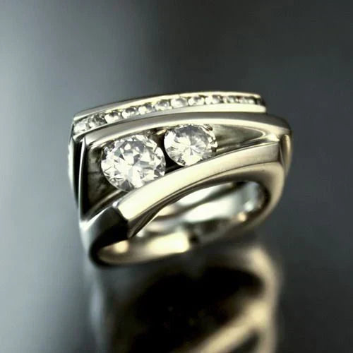 Bague Fine en Zircone Vintage