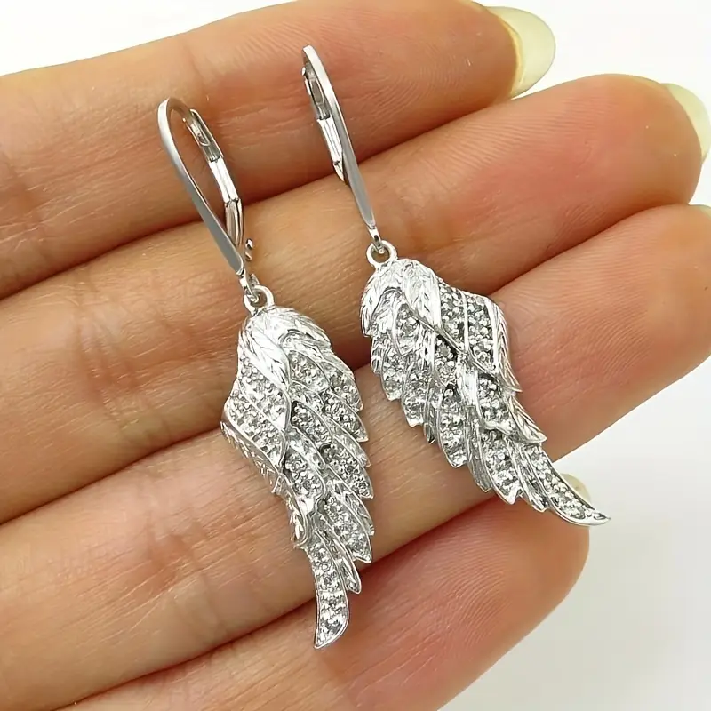 Boucles d'oreilles en argent Ailes Lumineuses