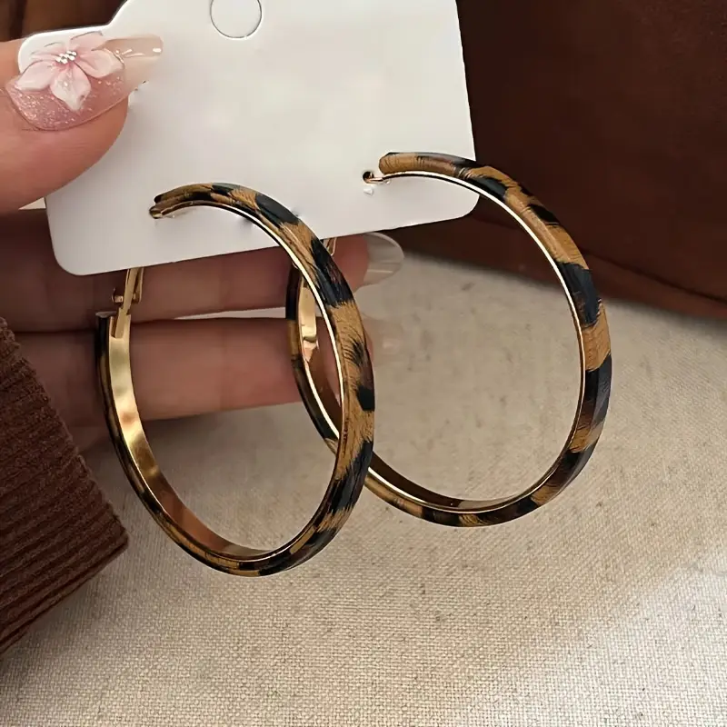 Boucles d'oreilles Leopard or