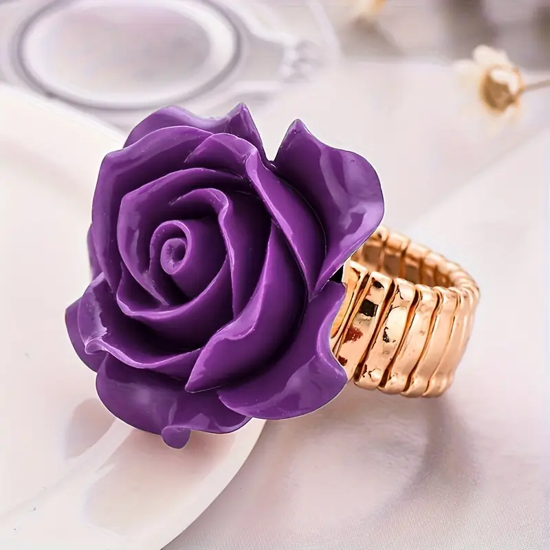 Bague en Or Fleurs de Violet
