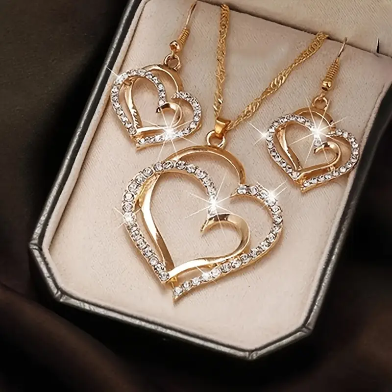 Ensemble d'amour en zircone