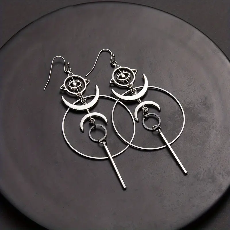 Boucles d'oreilles pendantes bohèmes en argent
