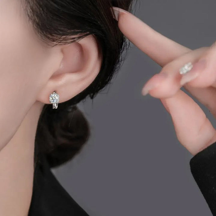 Boucles d'oreilles carrées Nadine en argent