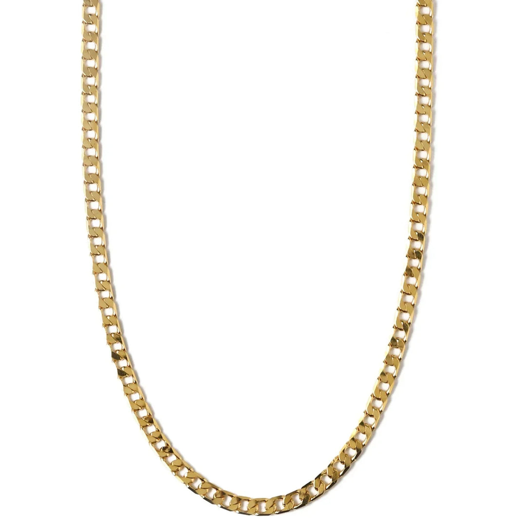 Collier chaîne à maillons plats en argent